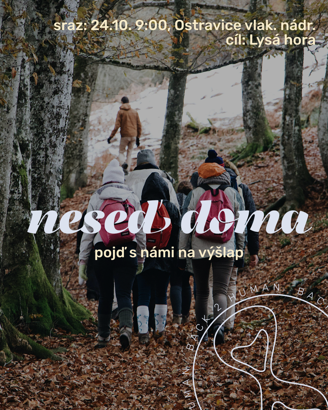 Ukázka vizuální identity – Instagramový příspěvek projektu Back To Human